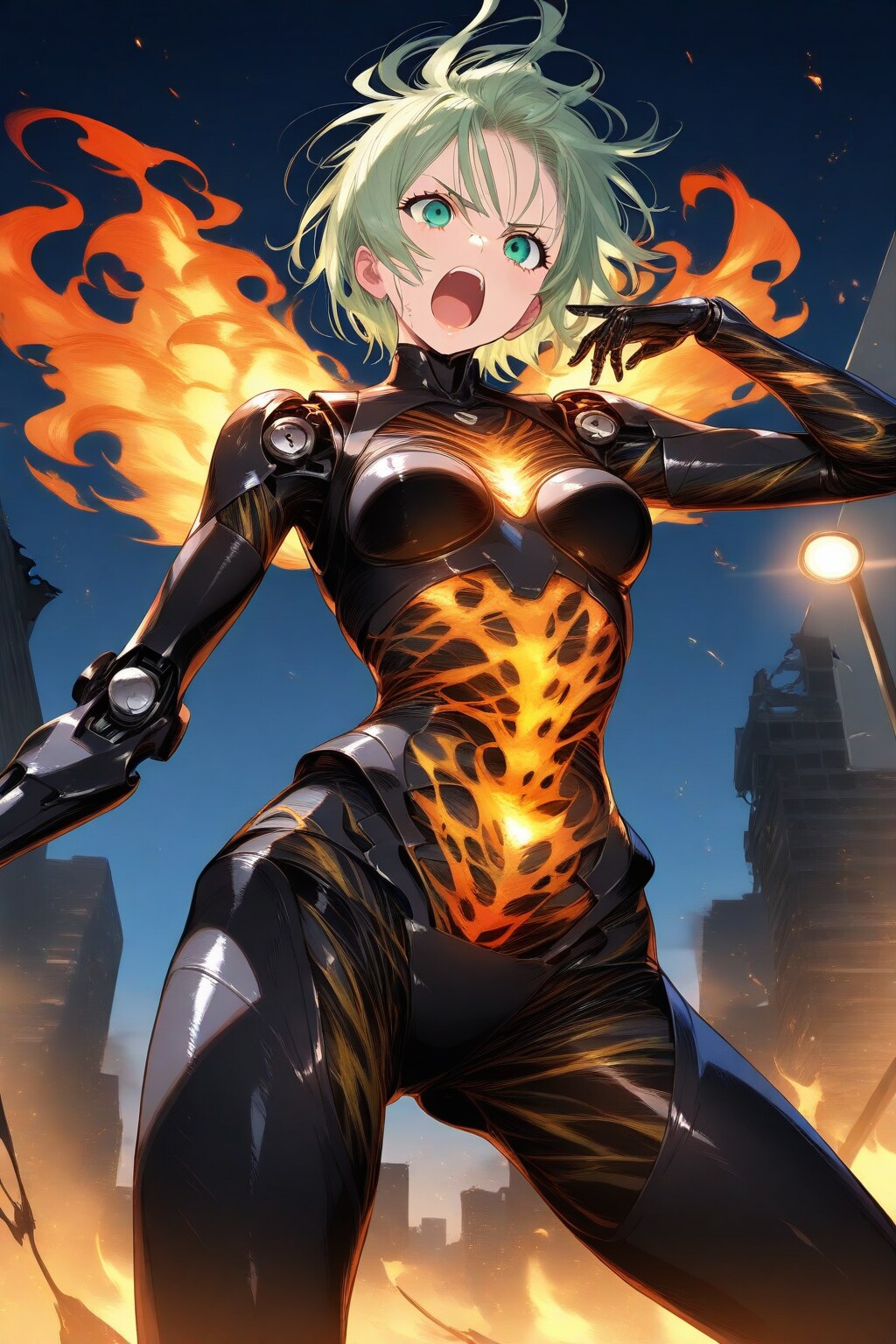 ちちぷい生成メカ娘　内燃1 | の人気AIイラスト・グラビア