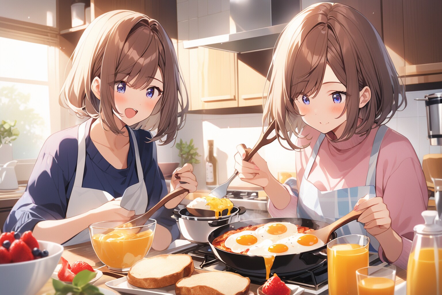 朝食作り | の人気AIイラスト・グラビア