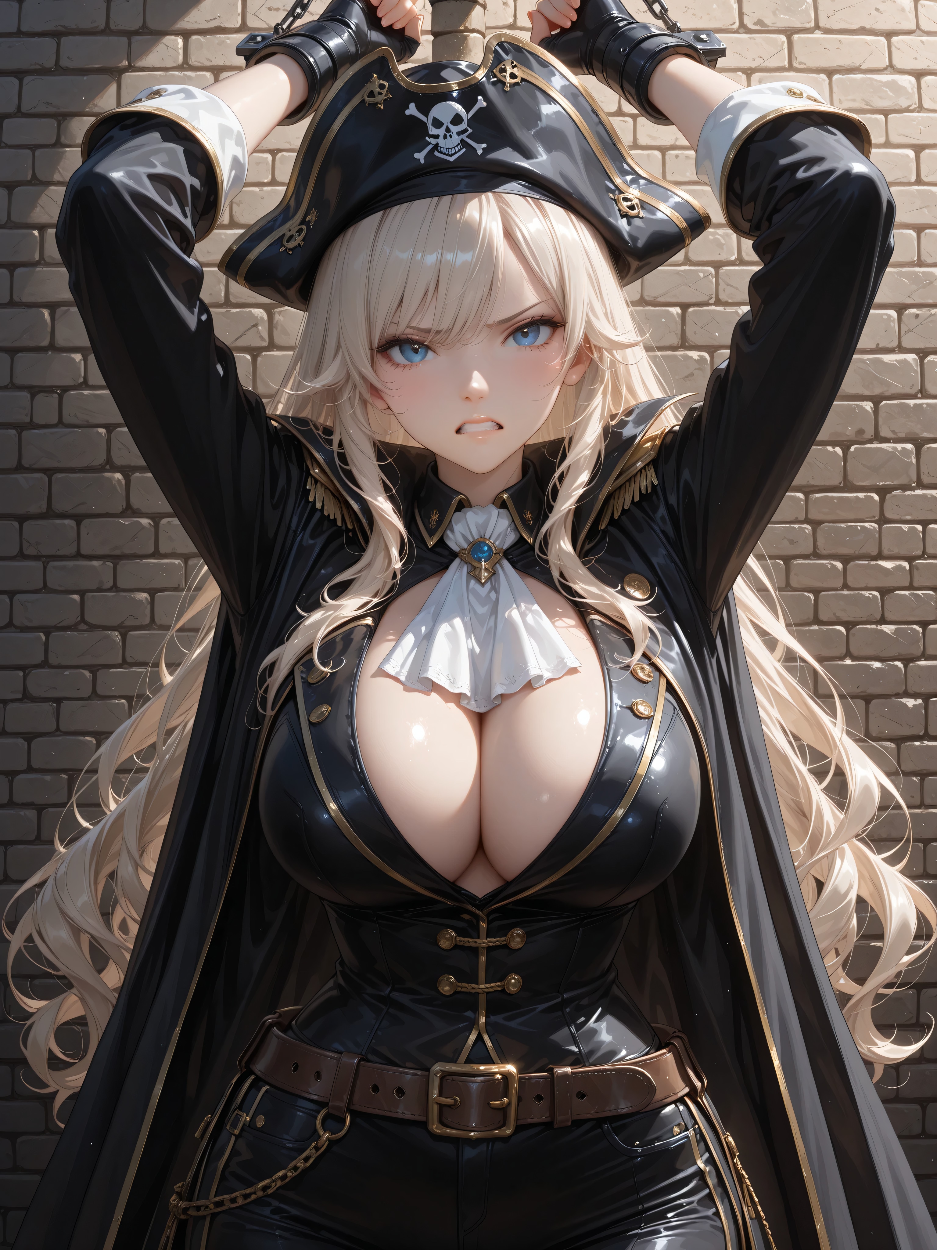 巨乳海賊の乳揉み