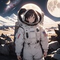 宇宙服を着ているアリス。 3枚目