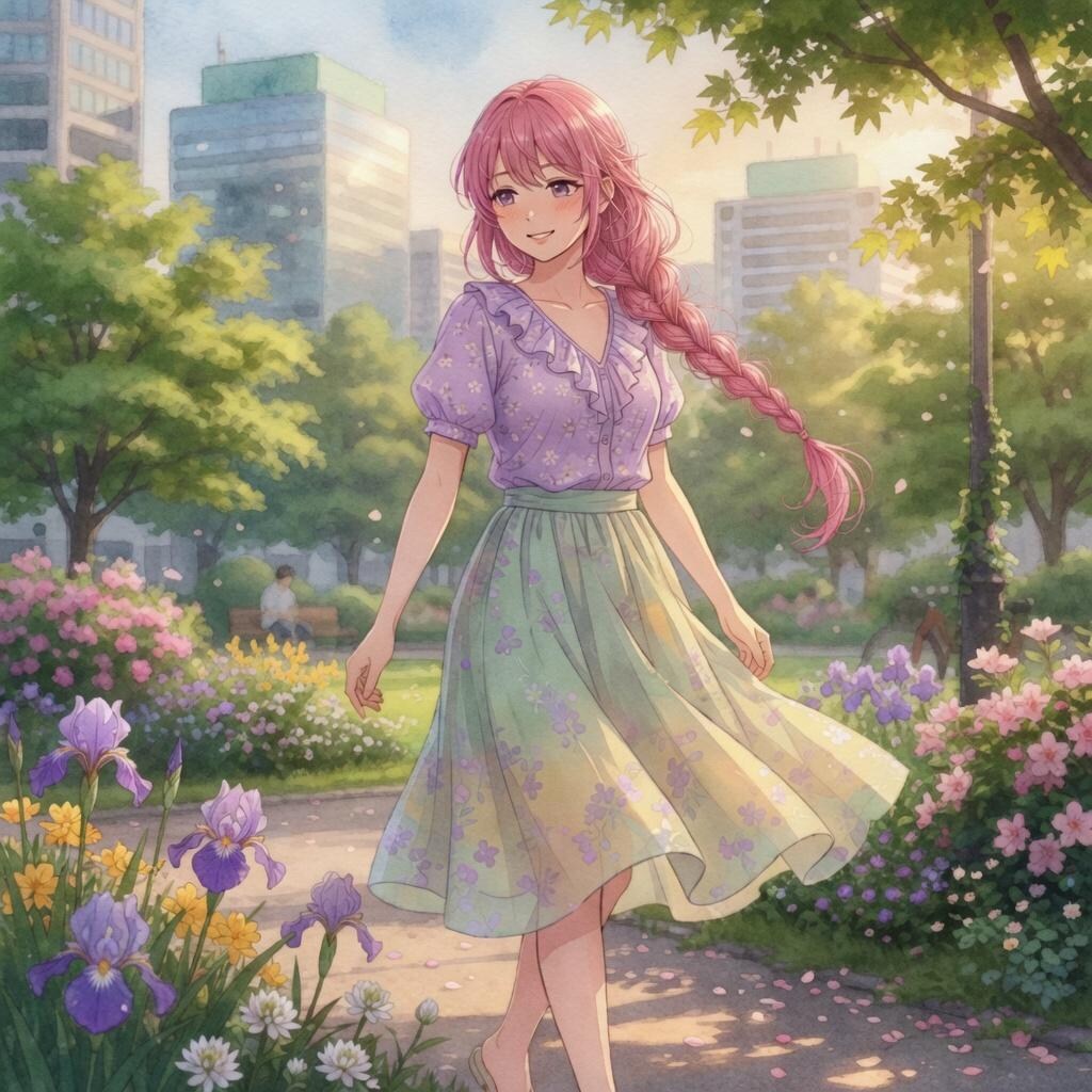 ピンク髪おねーさん