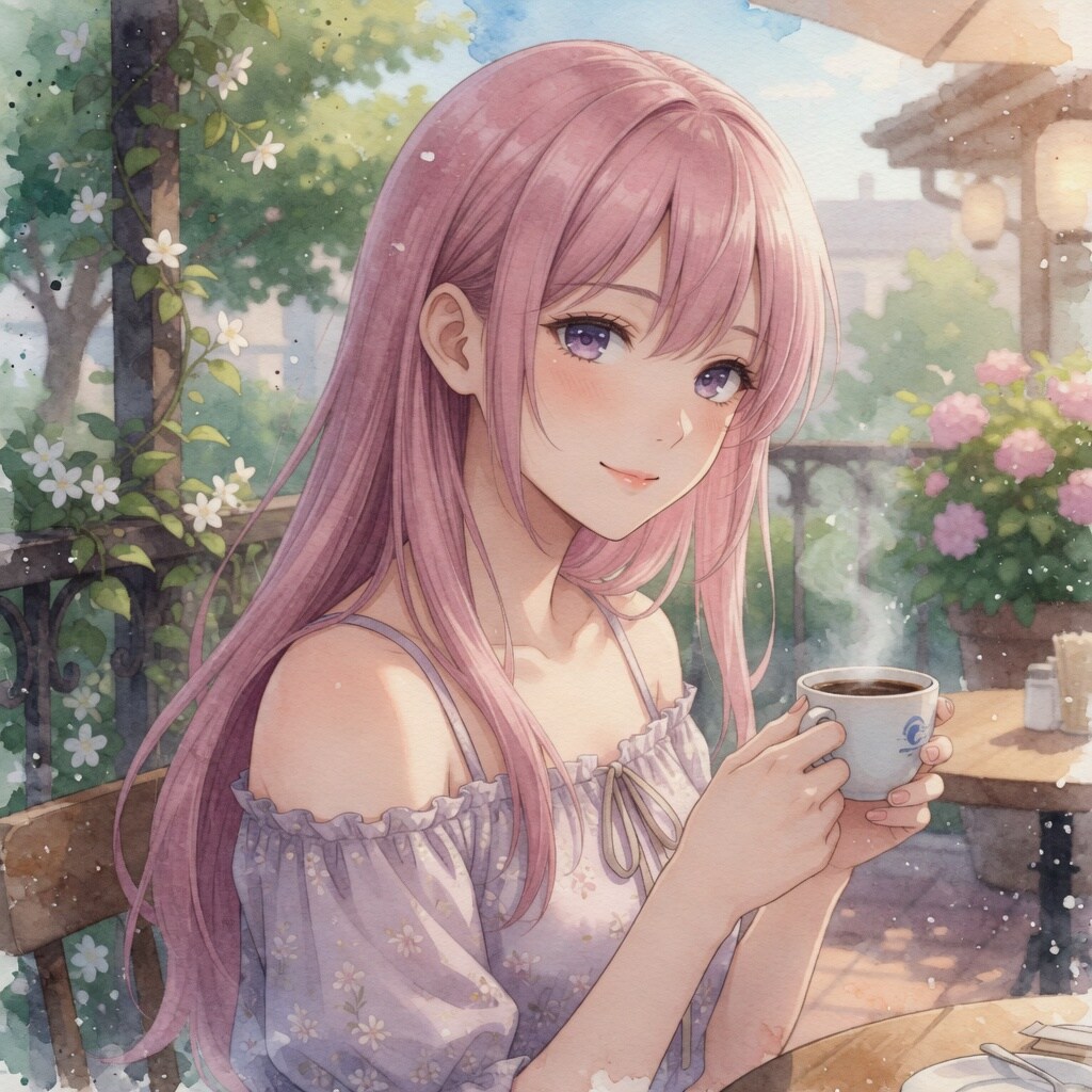 ピンク髪おねーさん