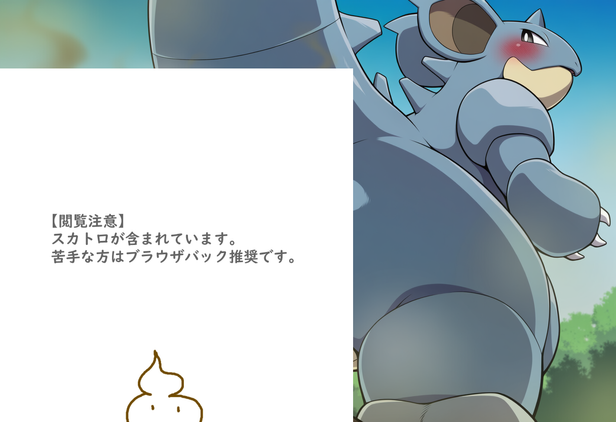 ニドクインの大量脱糞