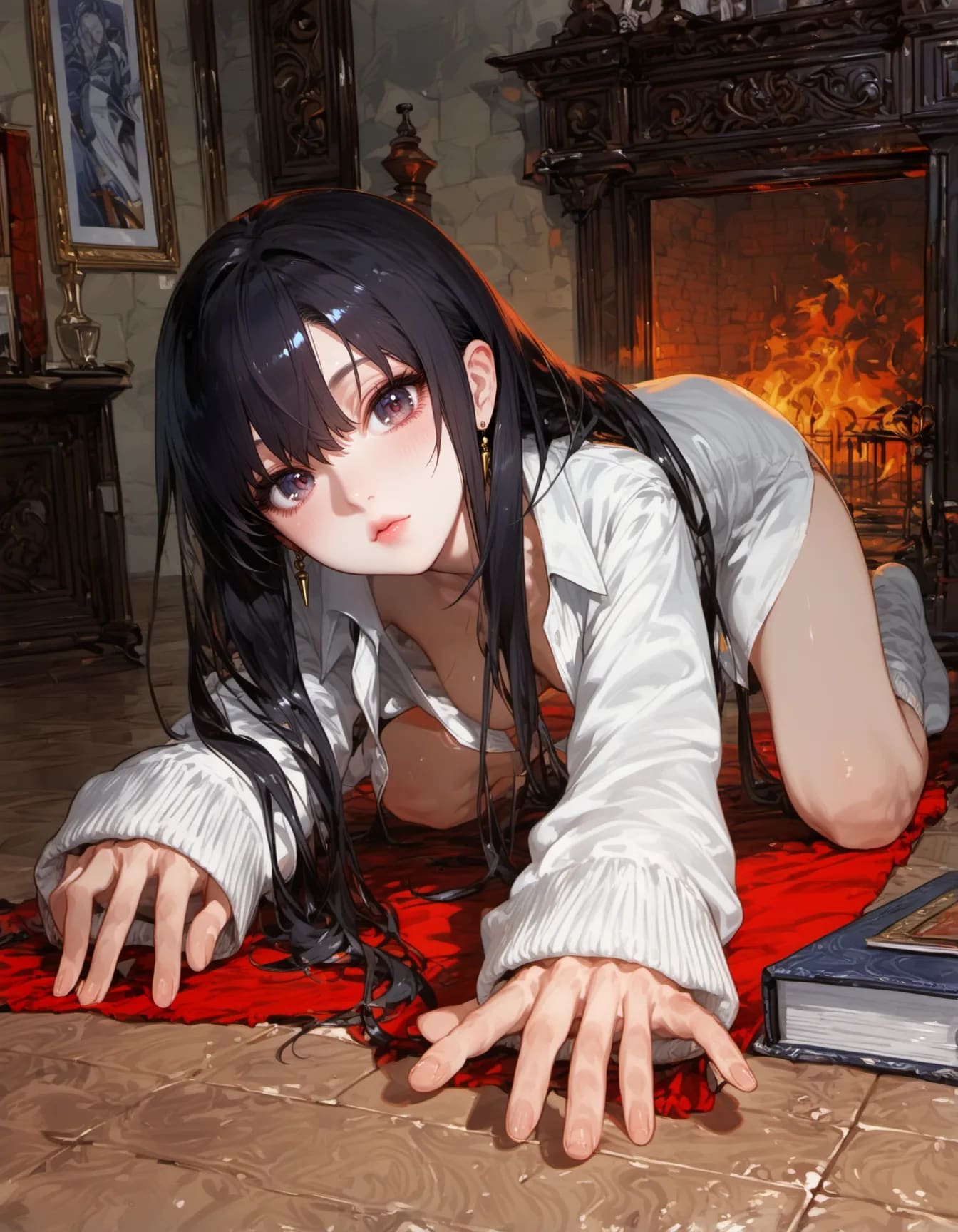 Embers Beneath Her Fingertips | の人気AIイラスト・グラビア