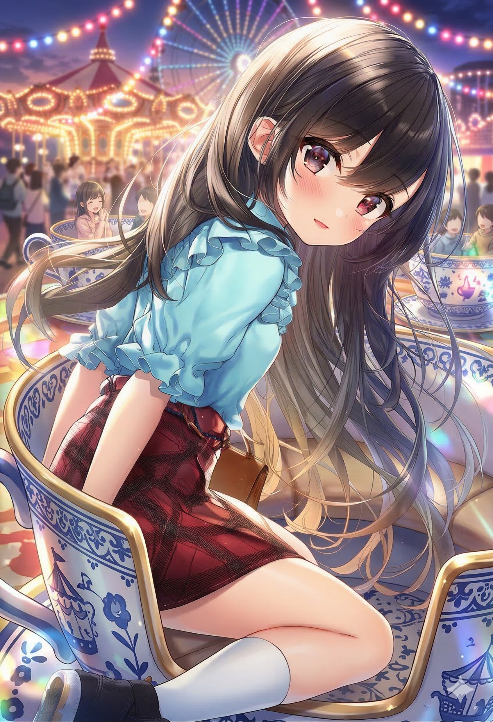 女子高生の遊園地　ティーカップ編