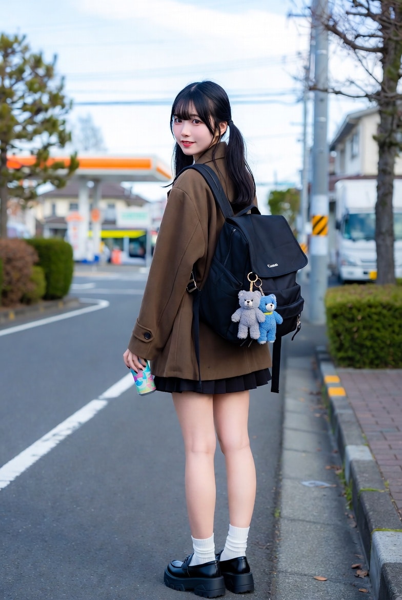 くまとおでかけ | の人気AIイラスト・グラビア