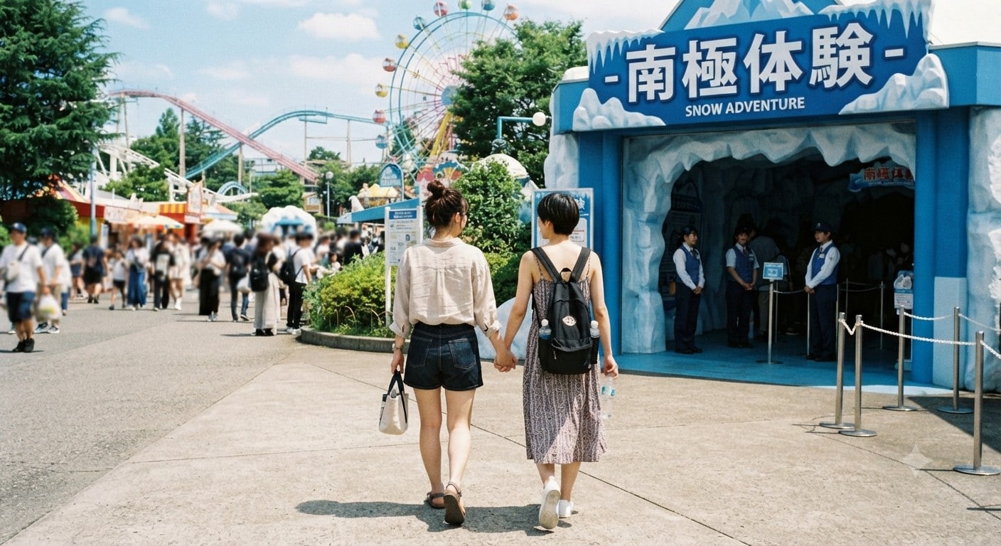 涼を求めて南極体験