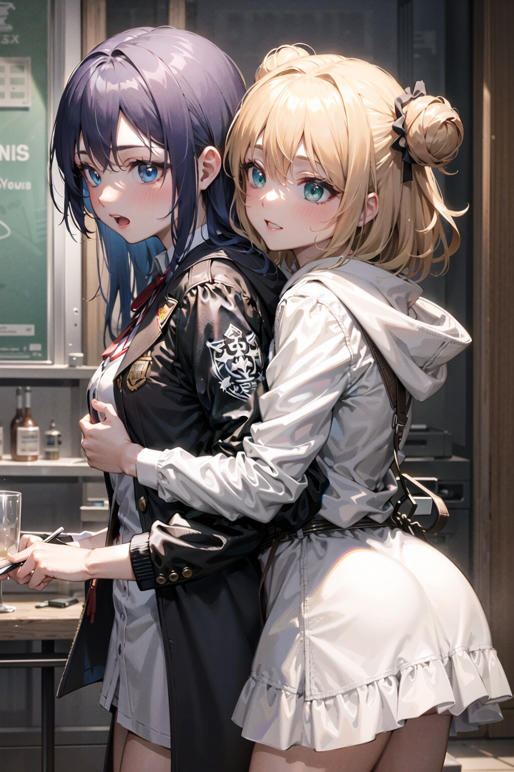 いきなり抱き着くと危ないでしょ！