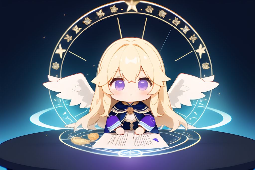 AIてんし　プロンプトちゃんとネガティププロンプトちゃん[プロンプトちゃん]2