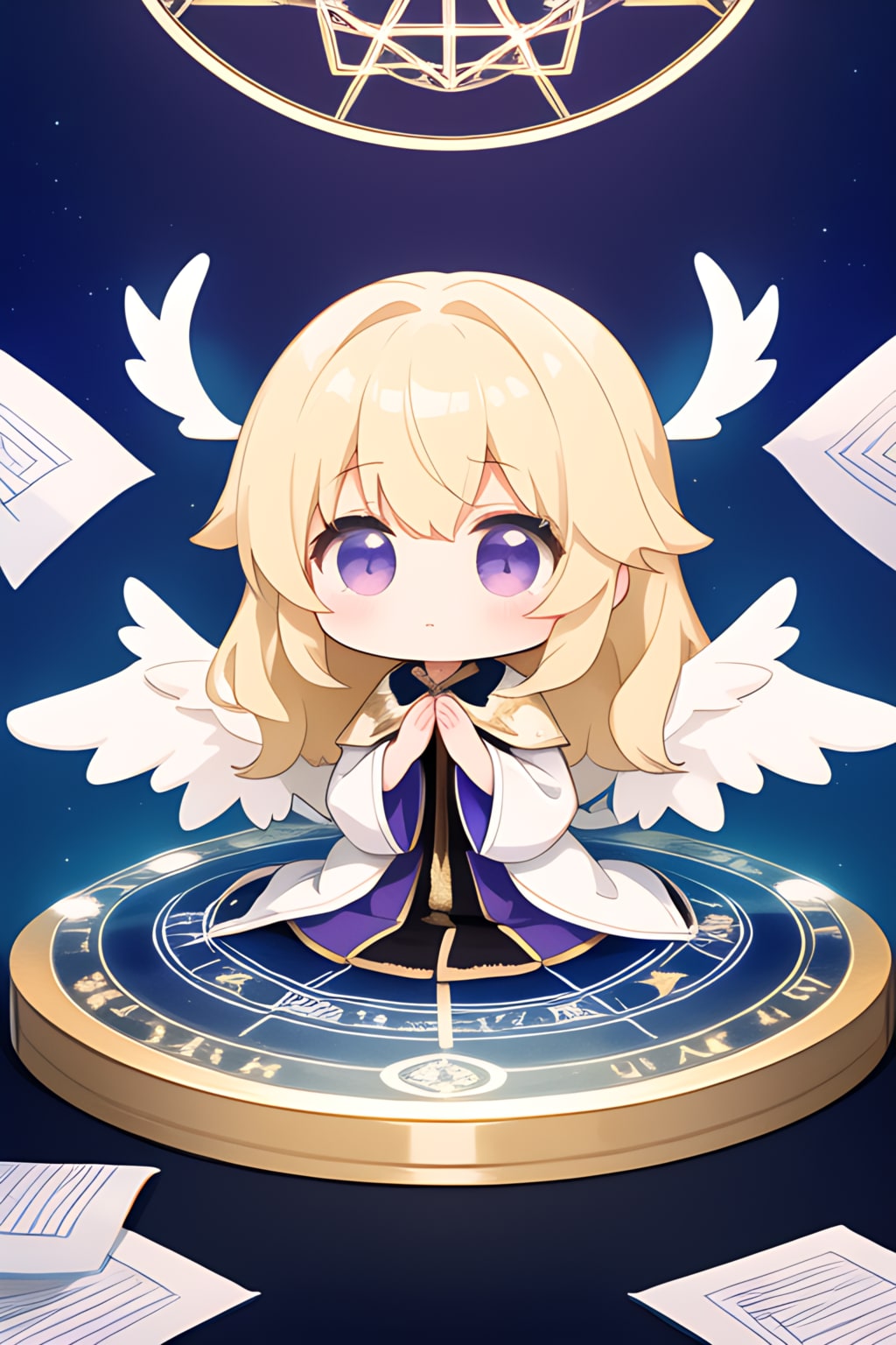 AIてんし　プロンプトちゃんとネガティププロンプトちゃん[プロンプトちゃん]2