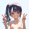 つるぺたピースサイン 5枚目