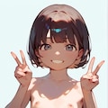 つるぺたピースサイン 4枚目