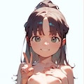 つるぺたピースサイン 2枚目
