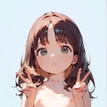 つるぺたピースサイン 3枚目