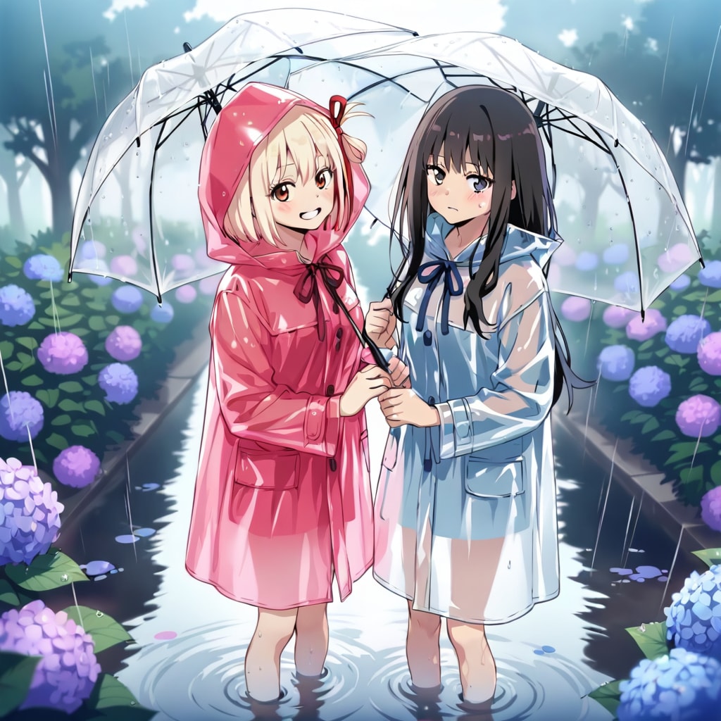 ☔️リコリコ ショートストーリー【相合傘?!】