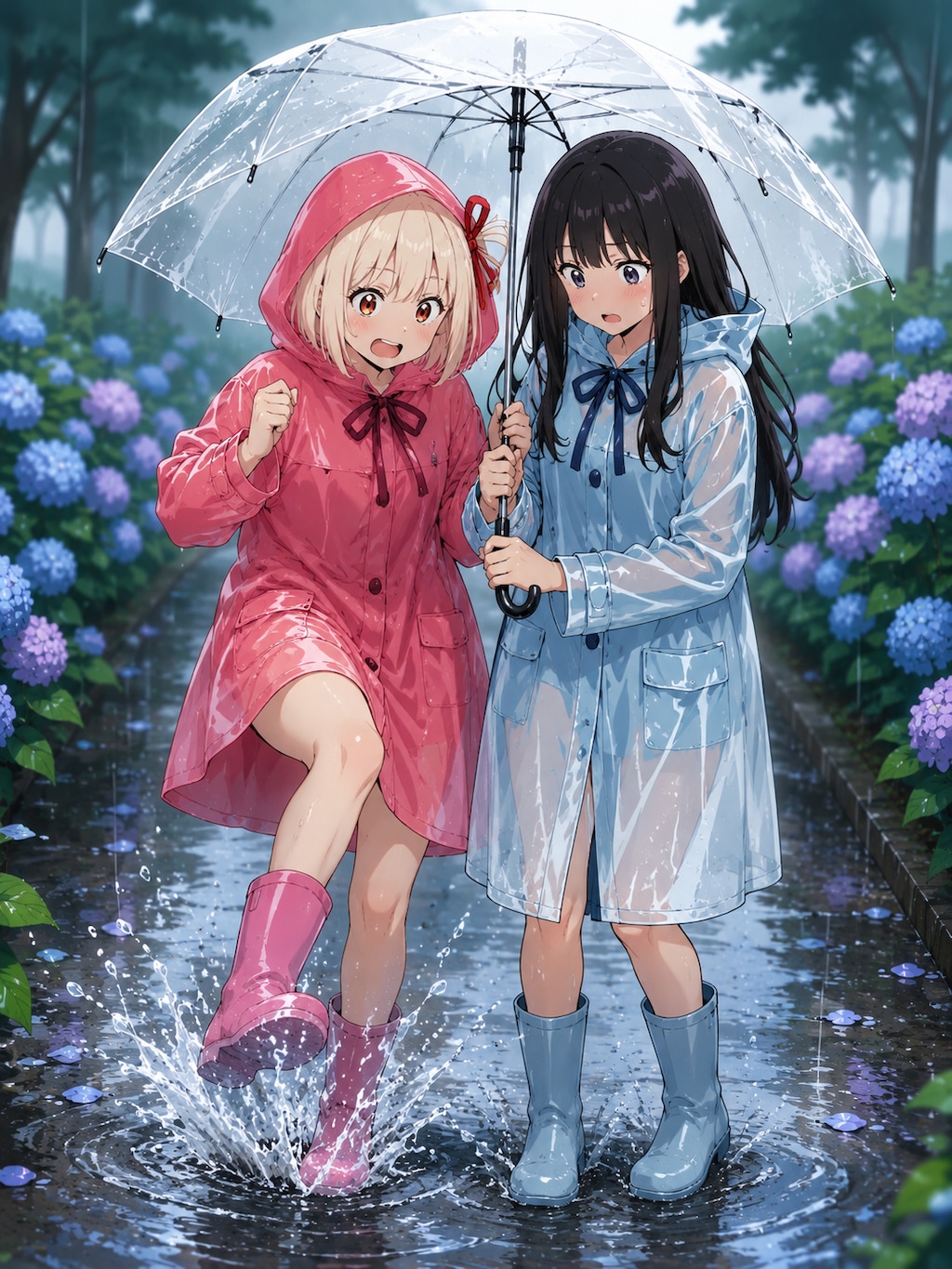 ☔️リコリコ ショートストーリー【相合傘?!】