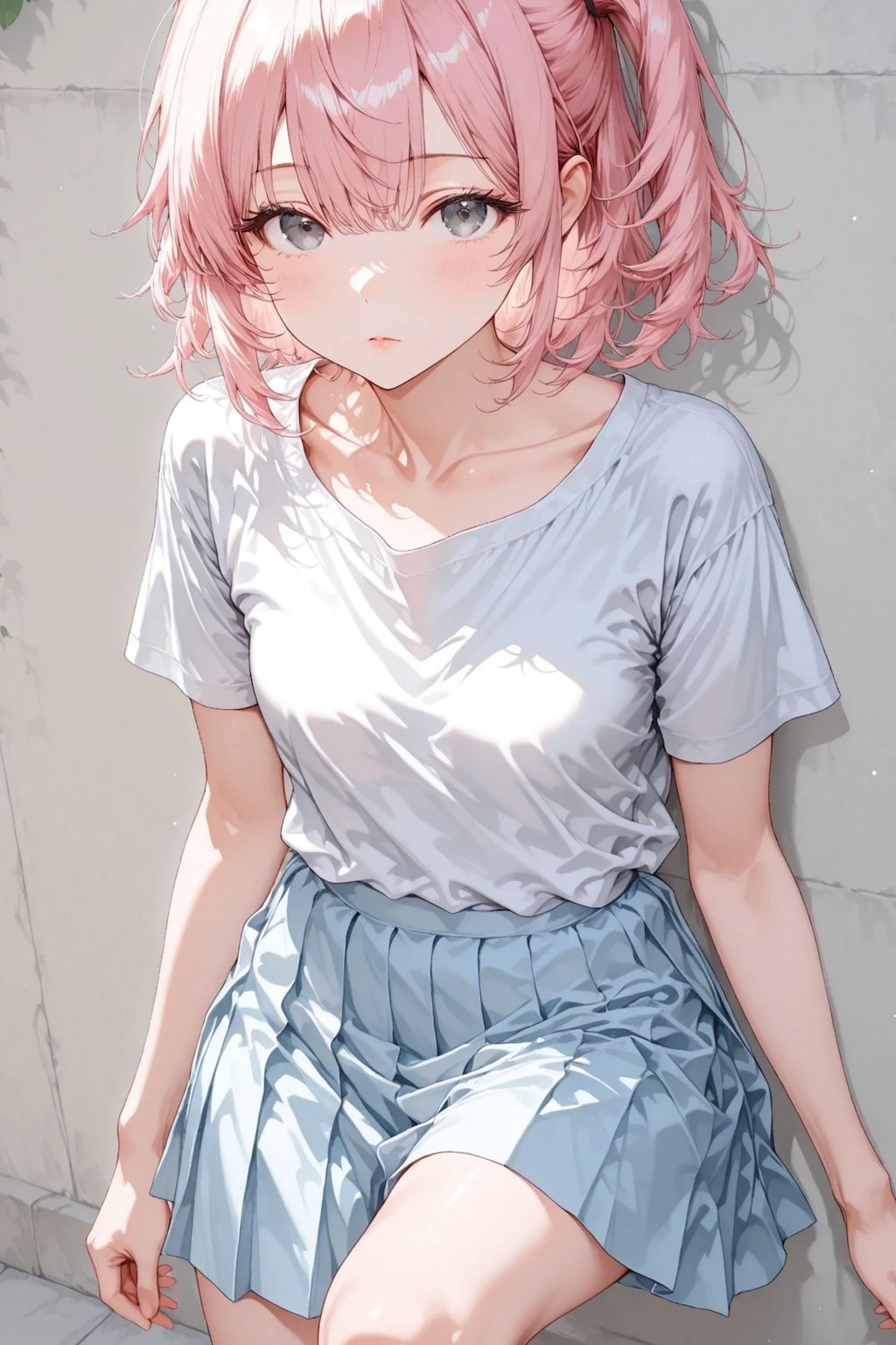 桃花 | 白い壁
