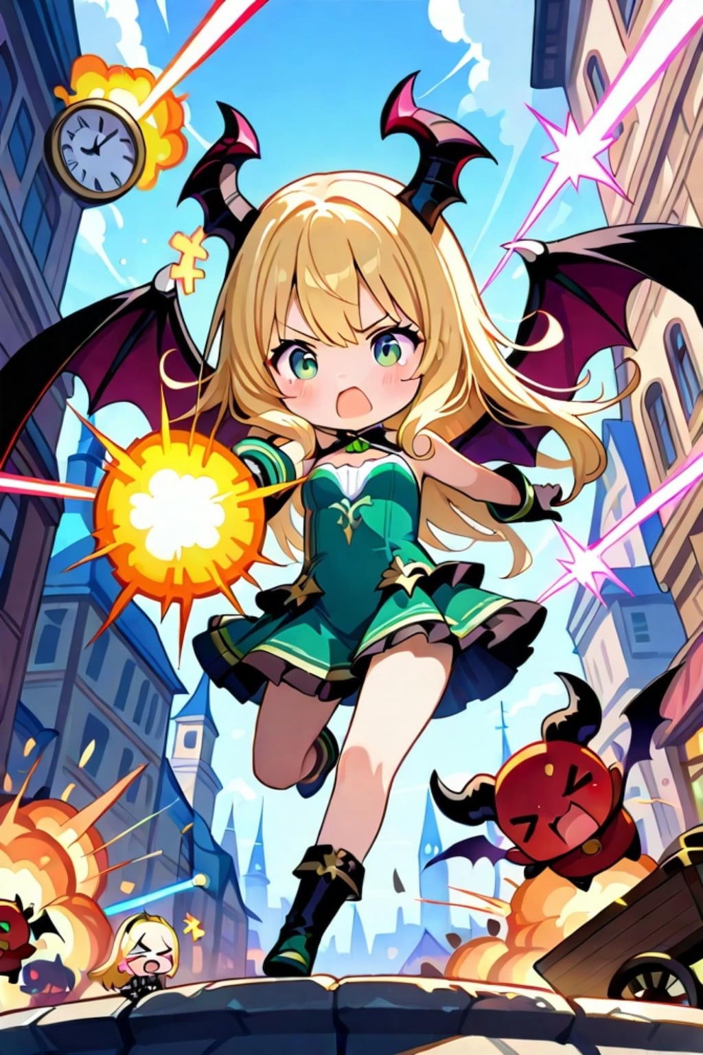 悪のちちぷい帝国の金髪デビルちゃん