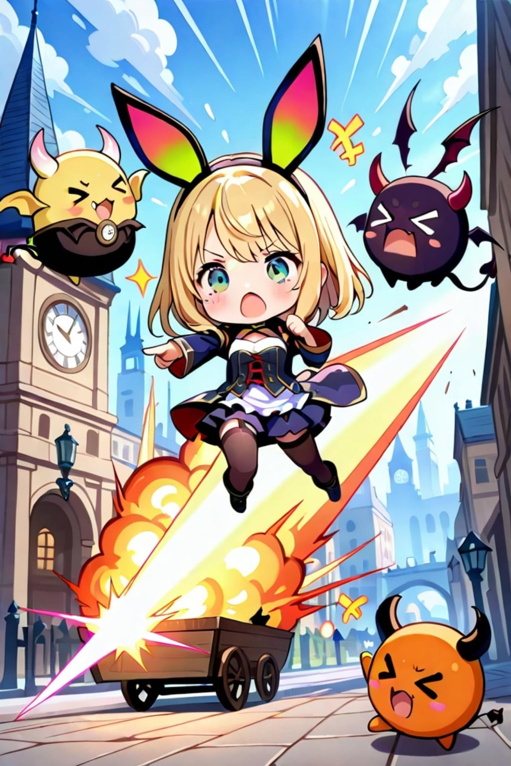 悪のちちぷい帝国の金髪デビルちゃん