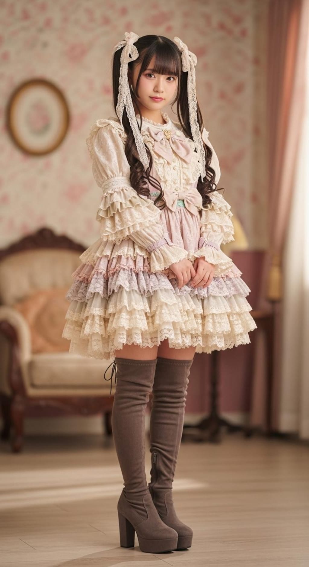 甘ロリ&サイハイブーツ003