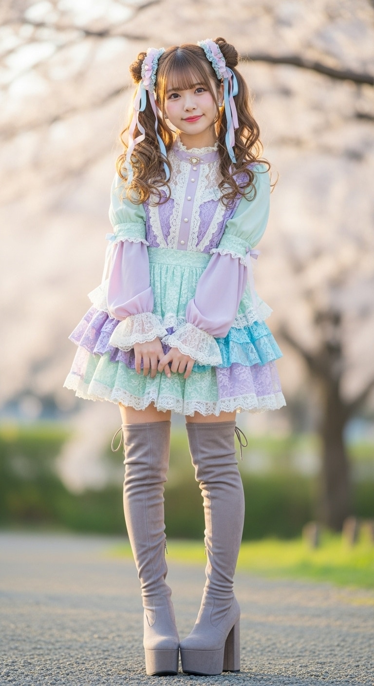 甘ロリ&サイハイブーツ003 | の人気AIイラスト・グラビア