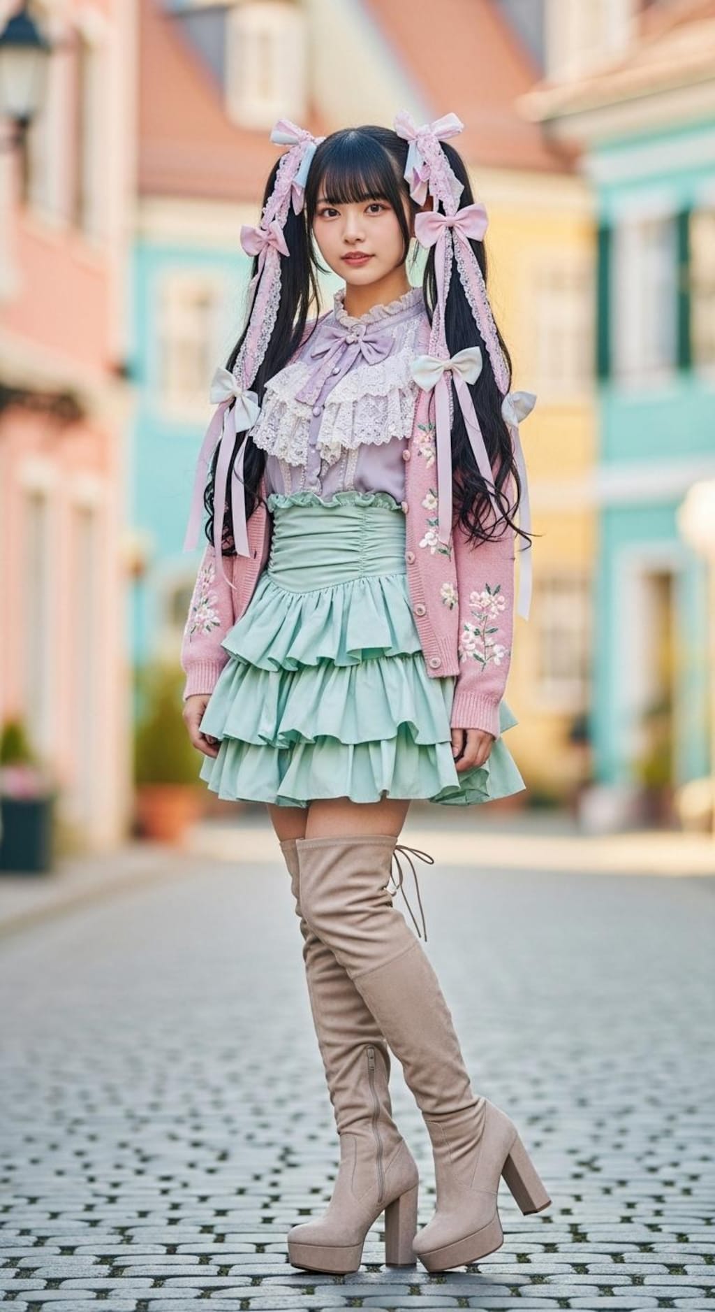 甘ロリ&サイハイブーツ003