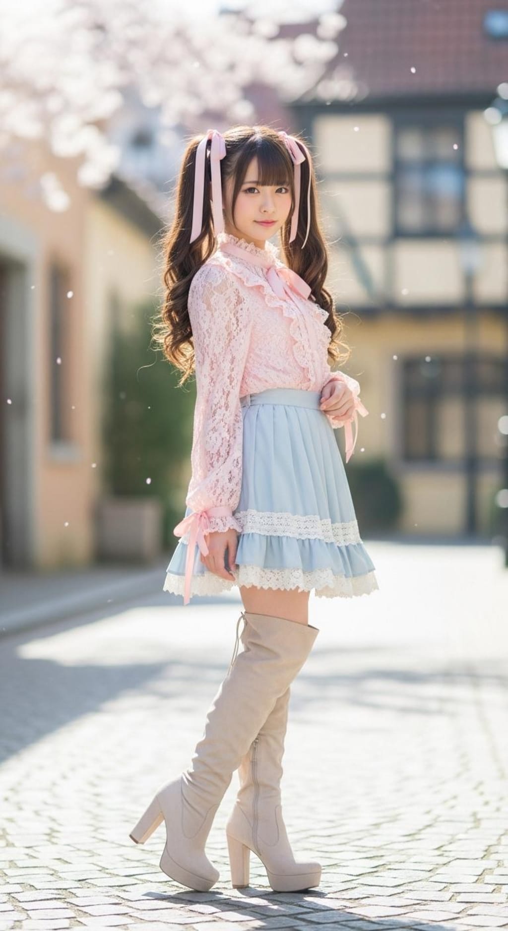 甘ロリ&サイハイブーツ003