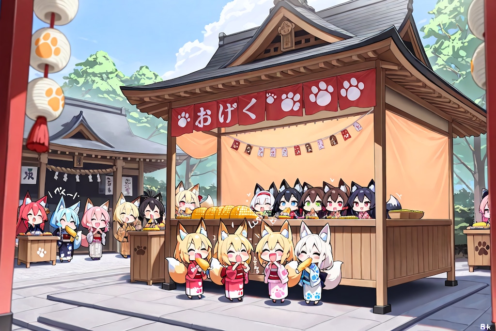 奉納祭のコーン食べ放題！