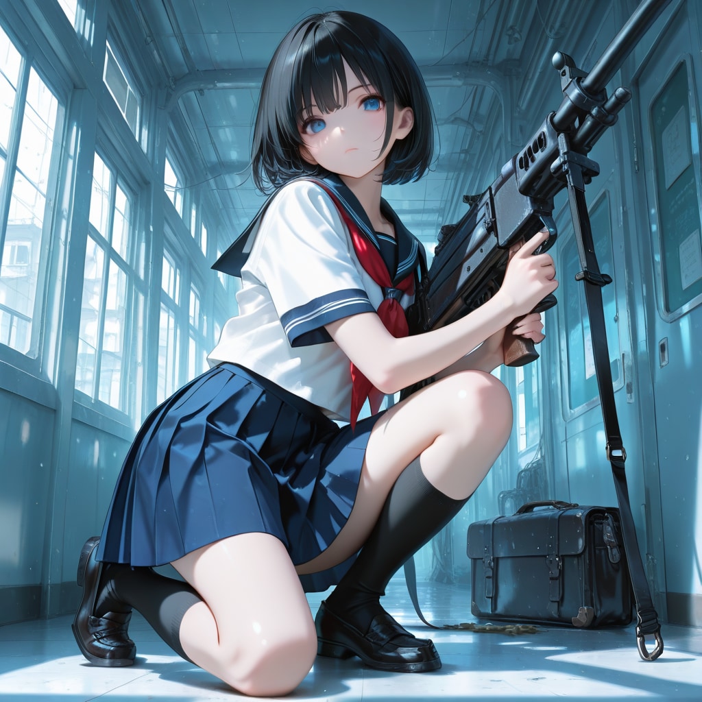 セーラー服と機関銃2026 | の人気AIイラスト・グラビア