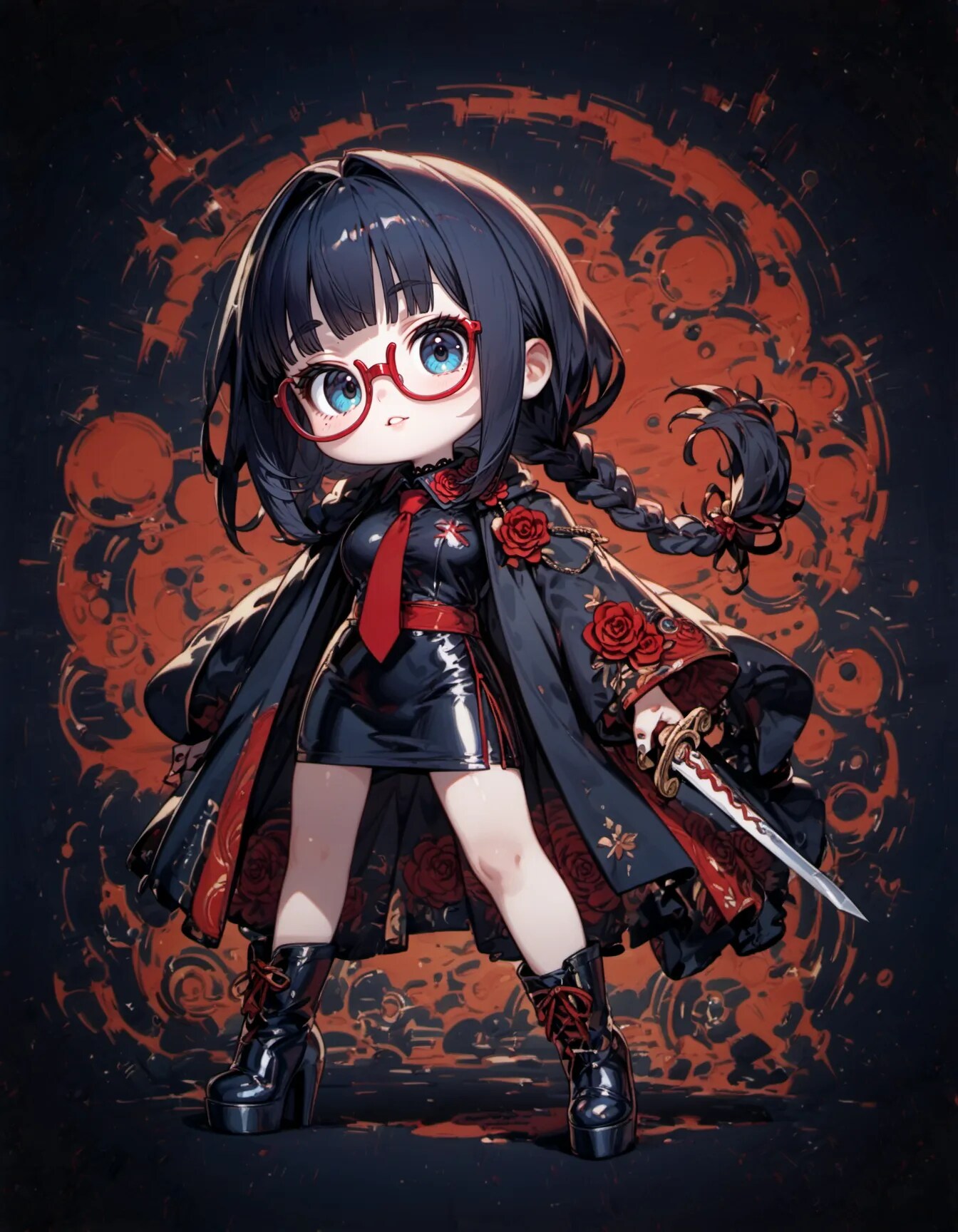 Chibi Gothic Executioner | の人気AIイラスト・グラビア