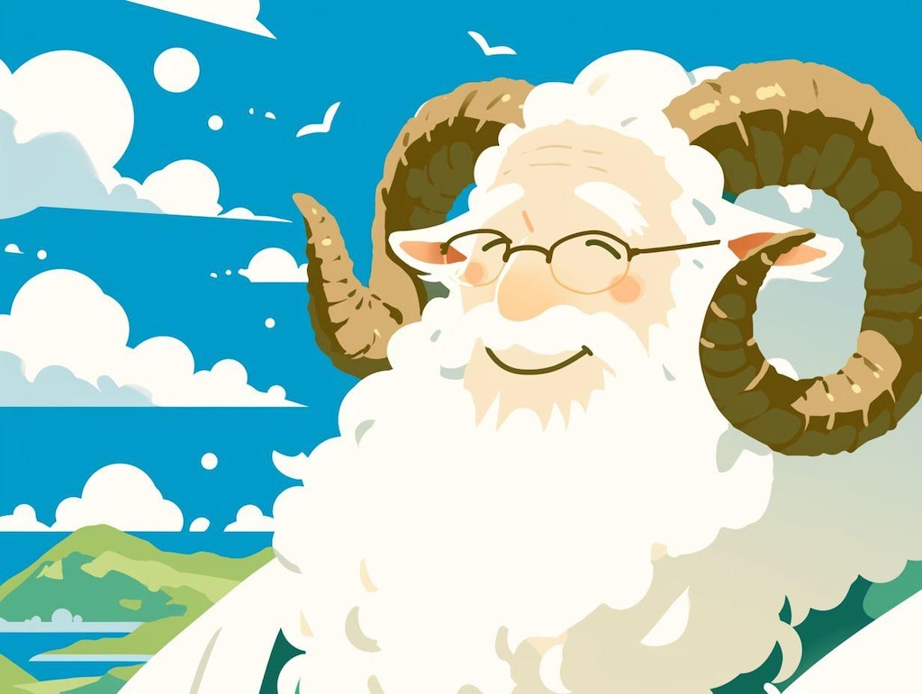 虹の国の羊と人と