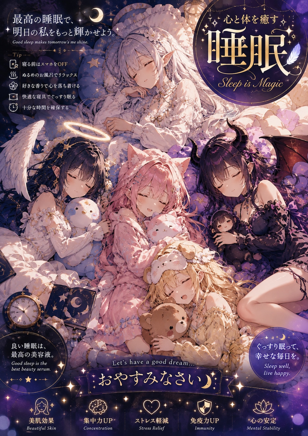夢見る5種族の少女たちの星空おやすみ会