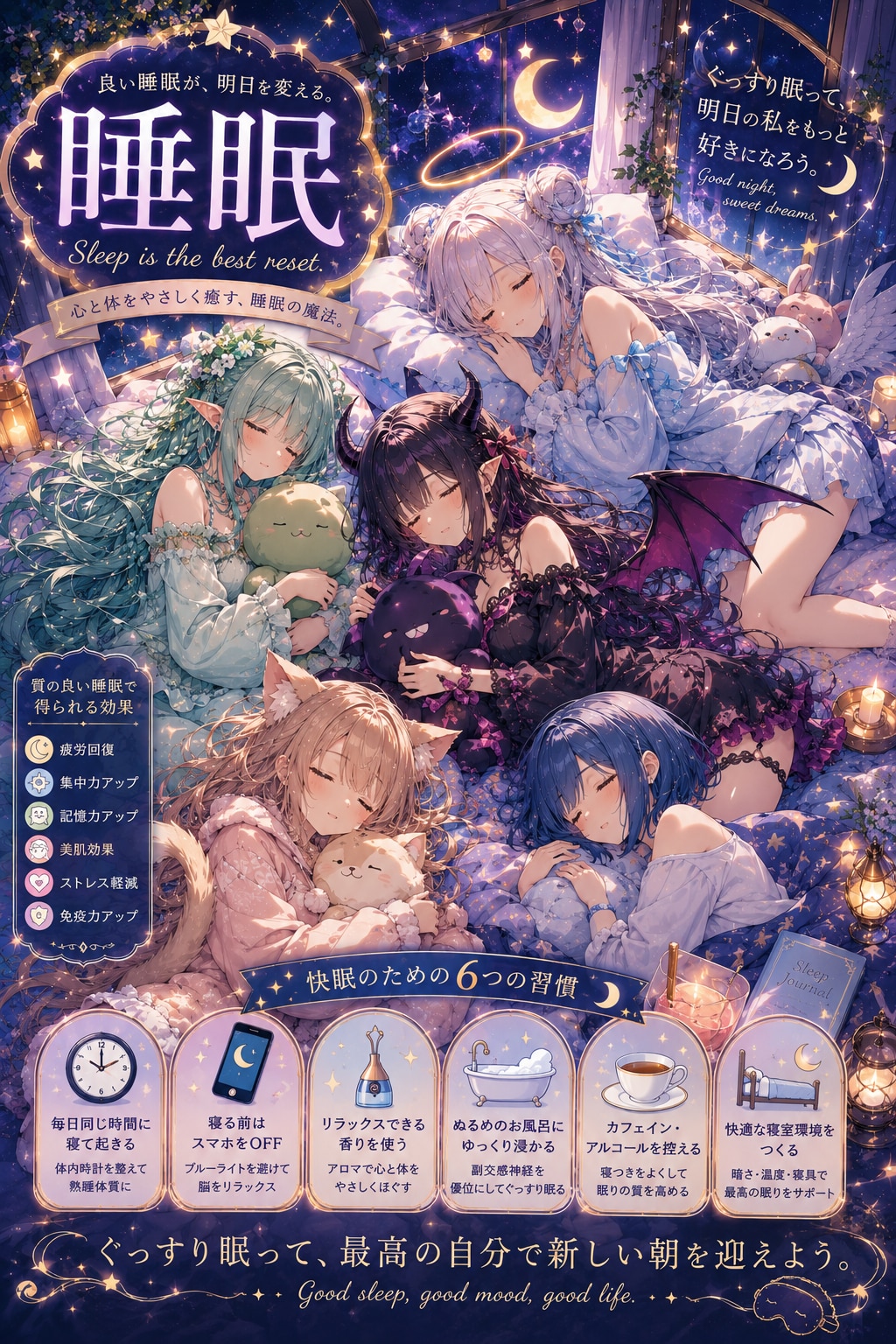 夢見る5種族の少女たちの星空おやすみ会