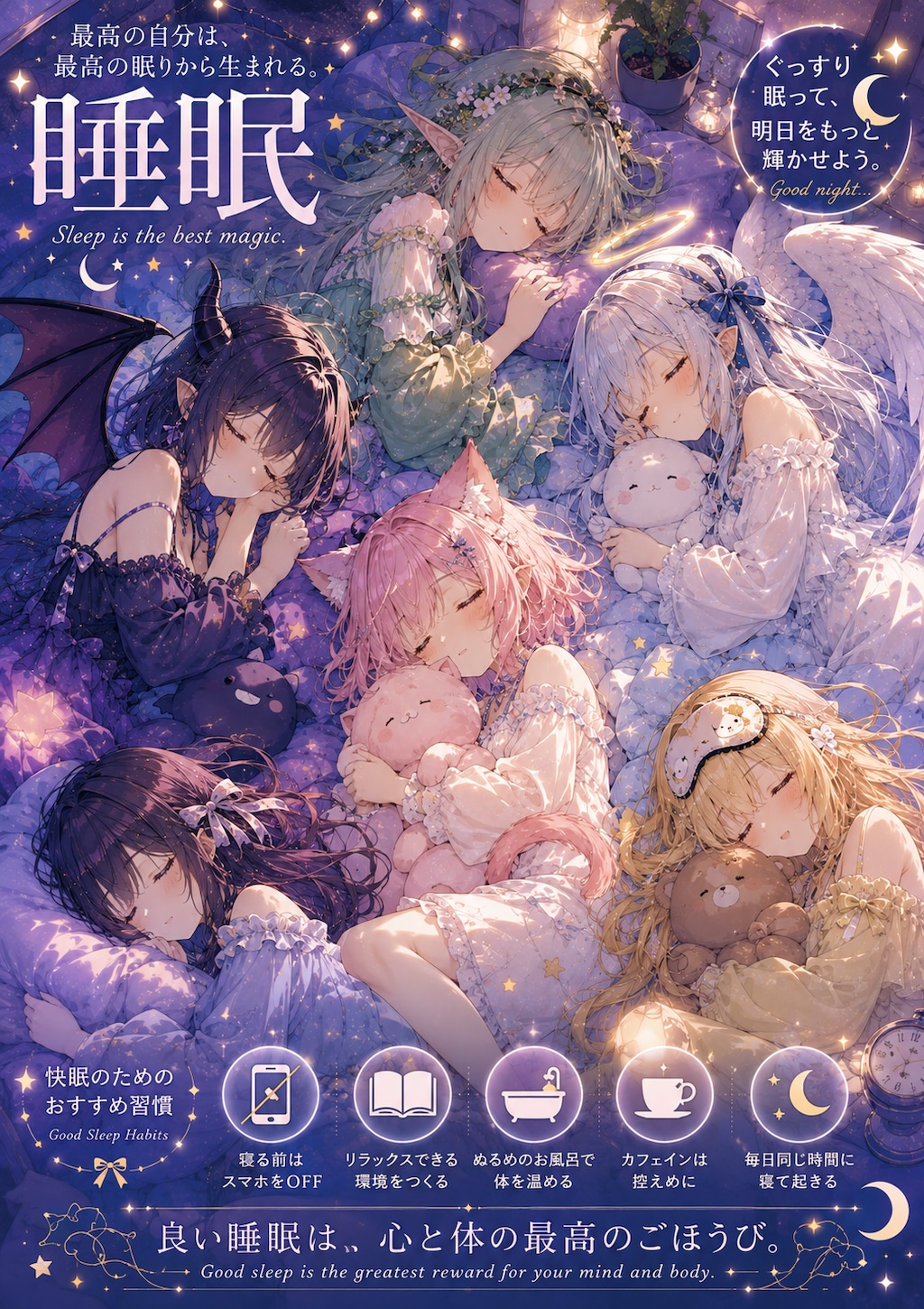 夢見る5種族の少女たちの星空おやすみ会