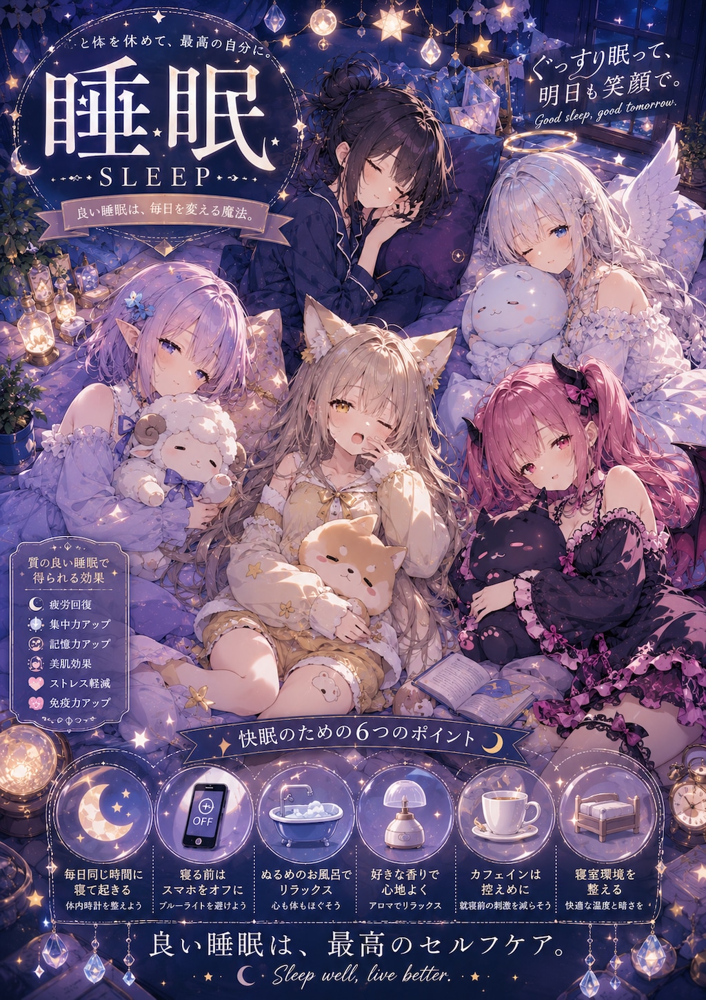 夢見る5種族の少女たちの星空おやすみ会