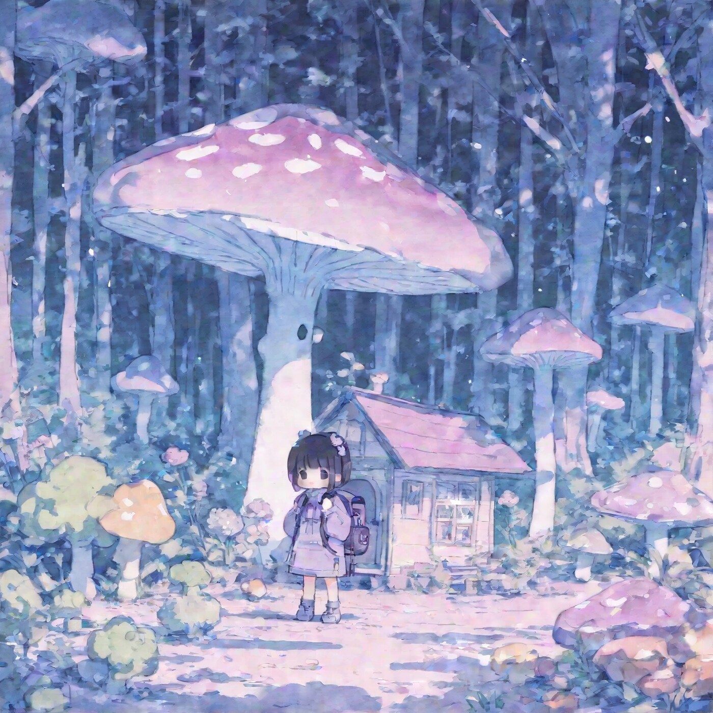 キノコの森へ | の人気AIイラスト・グラビア