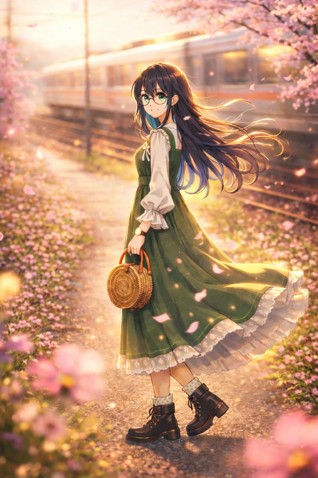 春風に振り返る君 | の人気AIイラスト・グラビア