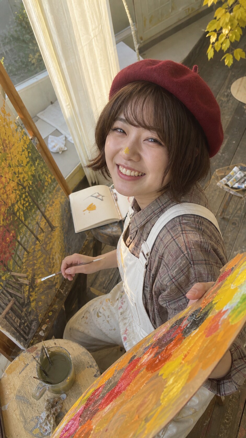 Painting Autumn into Being | の人気AIイラスト・グラビア