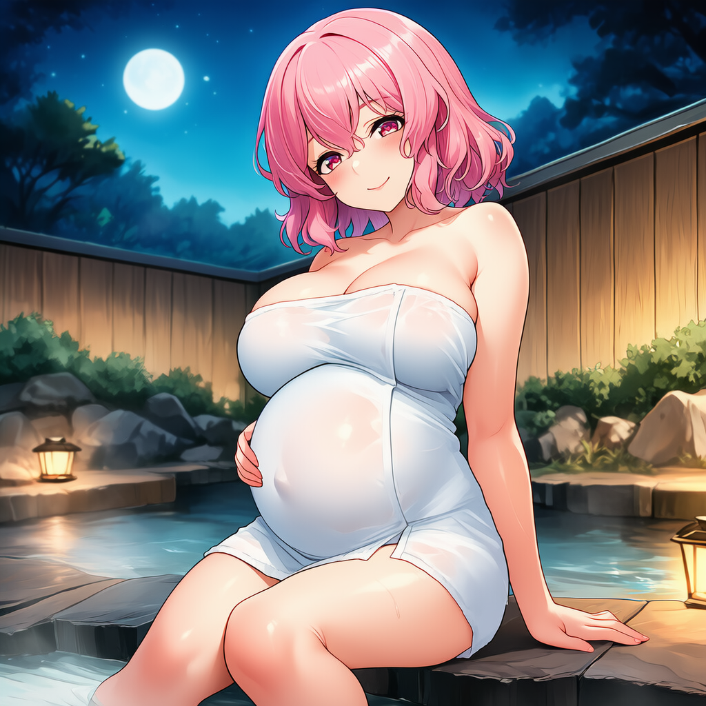 ゆゆ様 in 温泉（孕）