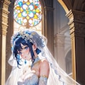 青髪の花嫁ちゃん 3枚目