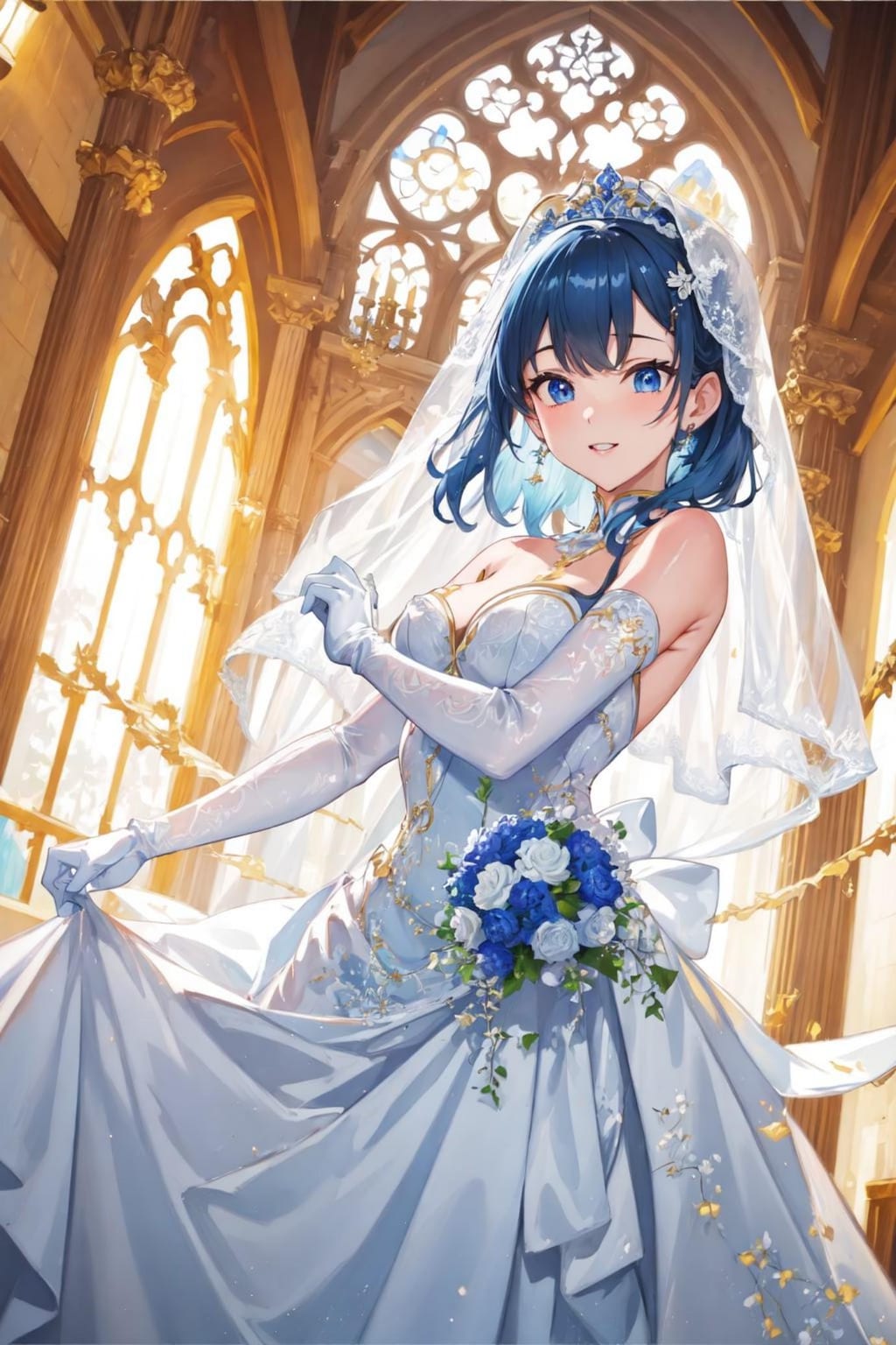 青髪の花嫁ちゃん