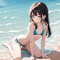 9月の水着少女達 6枚目