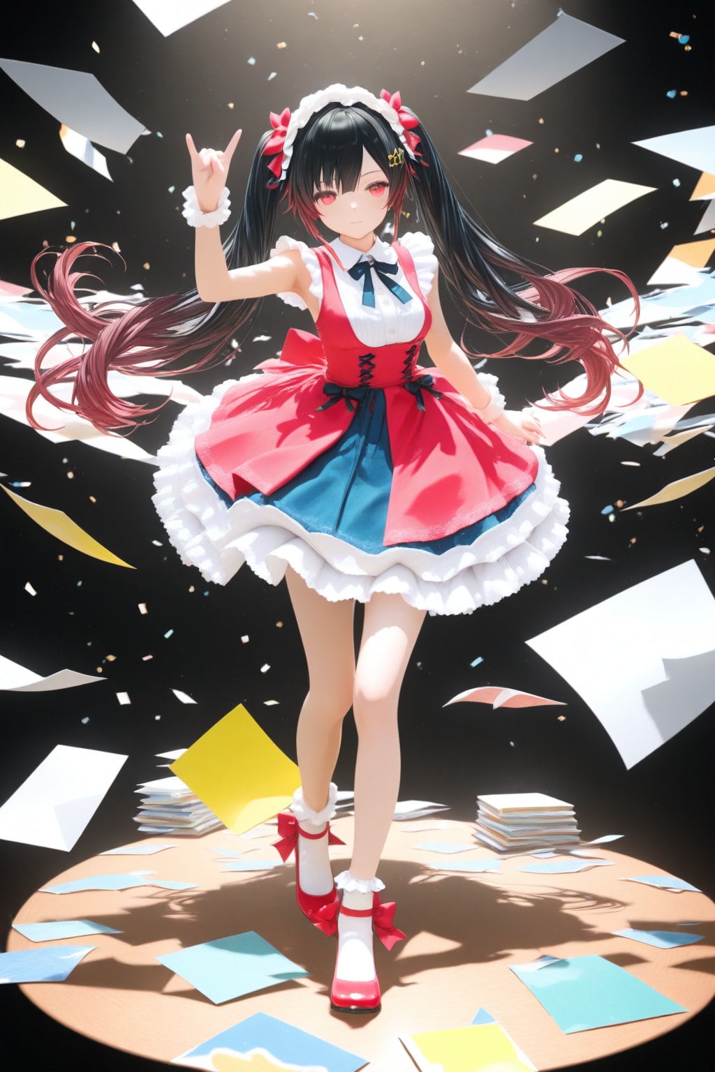 紙の上で踊る人々 | の人気AIイラスト・グラビア