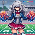 メカクレガールが応援してくれる 5枚目