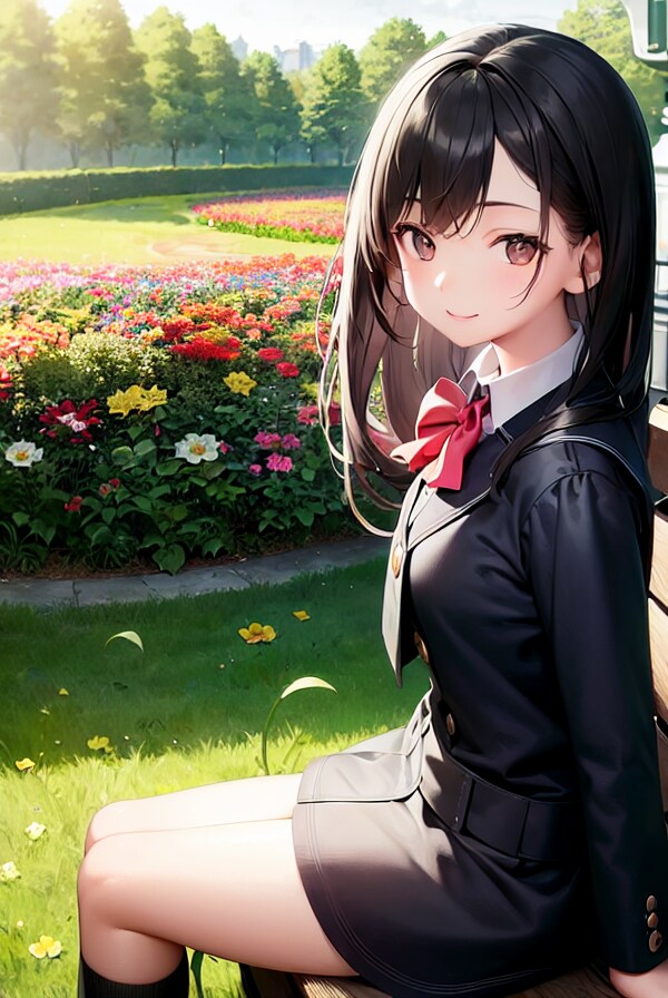 公園で休憩