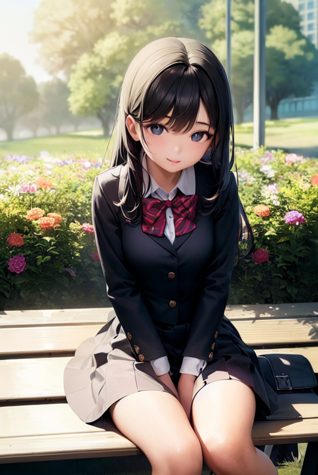 公園で休憩