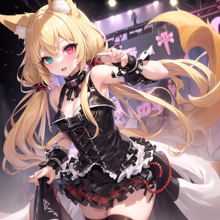 パンクロック狐娘 | の人気AIイラスト・グラビア