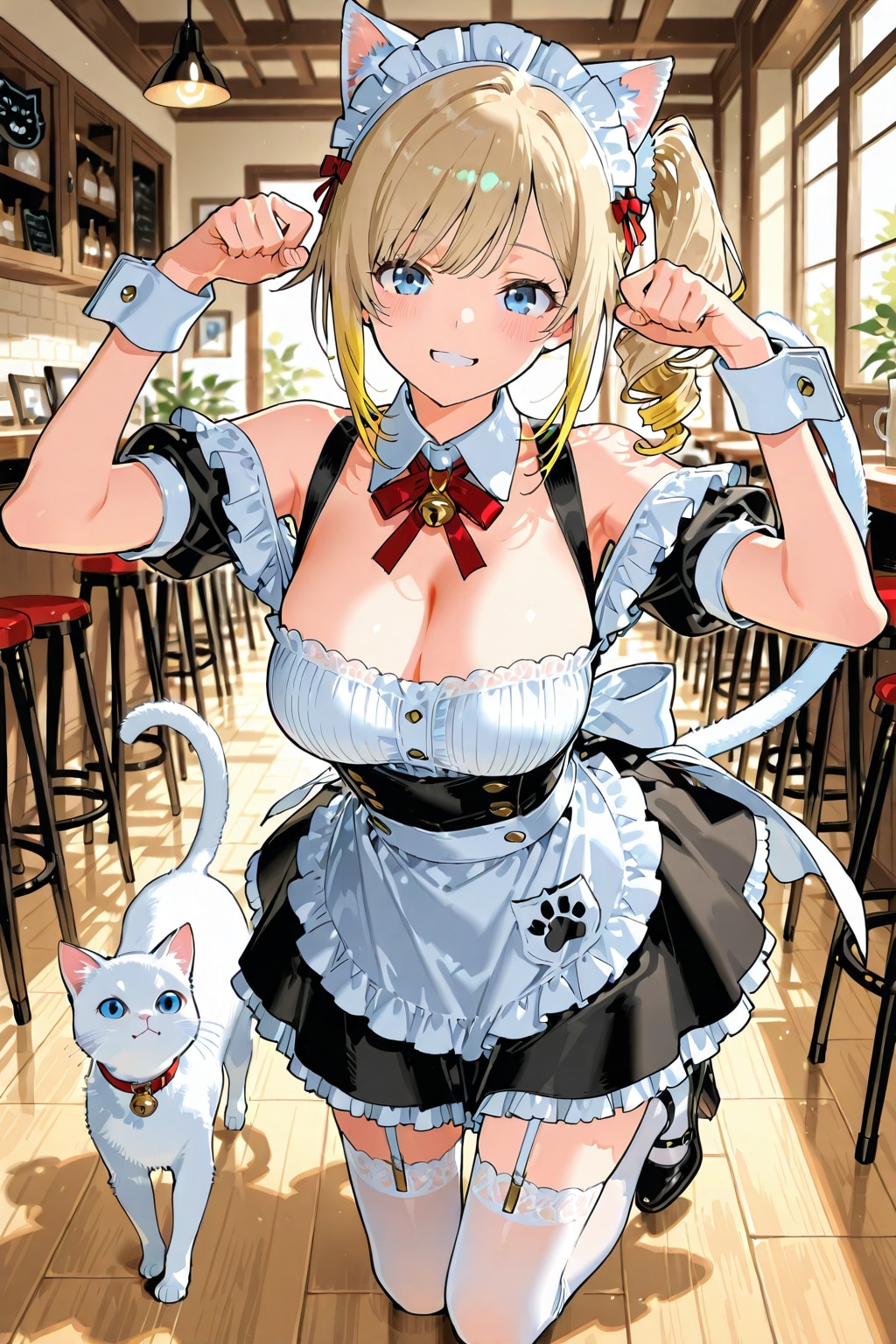 猫耳メイドと猫.4