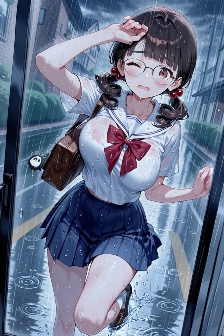 ひえぇぇぇ！どしゃ降り！