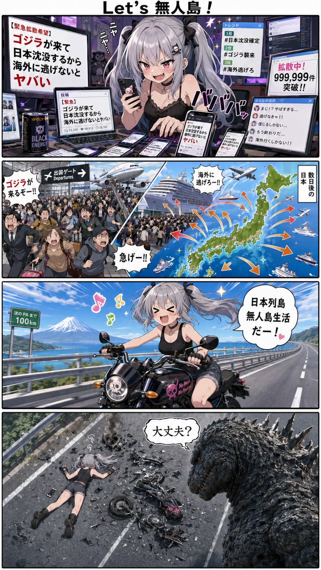 【漫画】Let's 無人島！